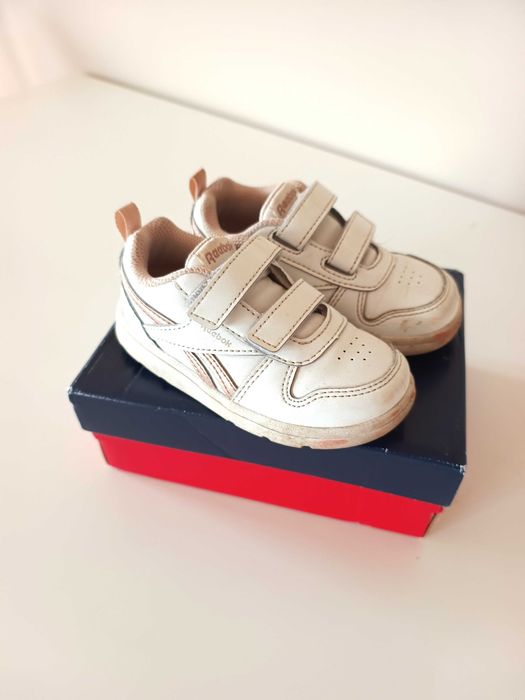 22,5cm białe buty dzieciece reebok trampki dzieciece dla dziewczynki