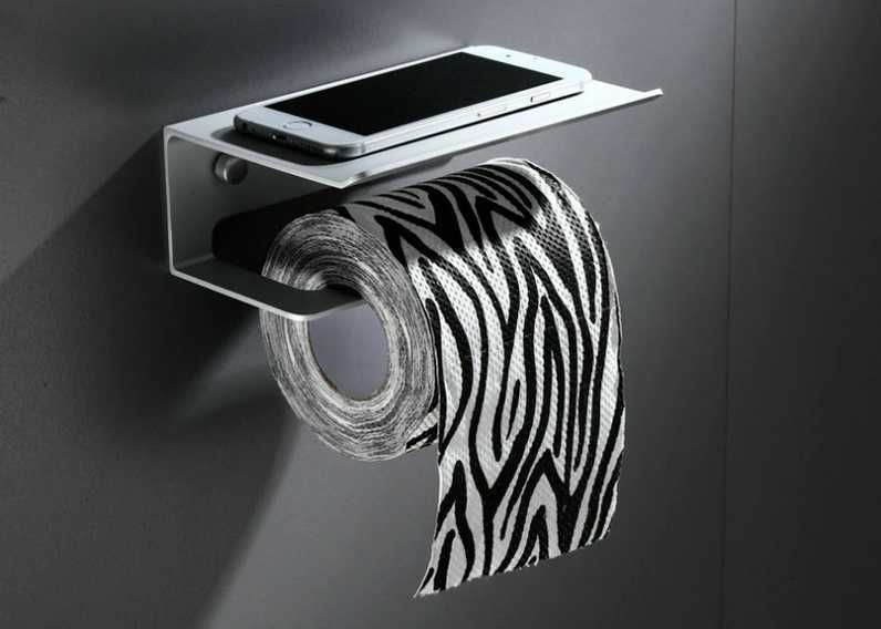 Suporte de papel higiénico e telemóvel NOVO