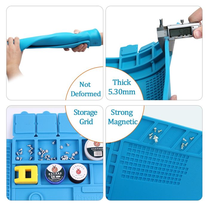 Силиконовый коврик для пайки ремонта  S-160