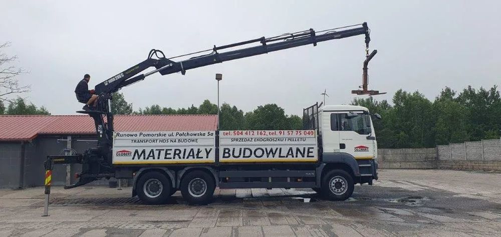 MAN  MAN TGA 33.440 6x4 HIAB 200C Super Stan Przyczepa