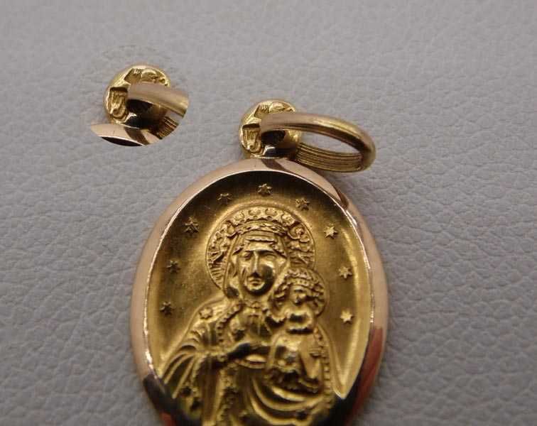 WWJ antyczny medalik Matka Boska z dzieciątkiem.