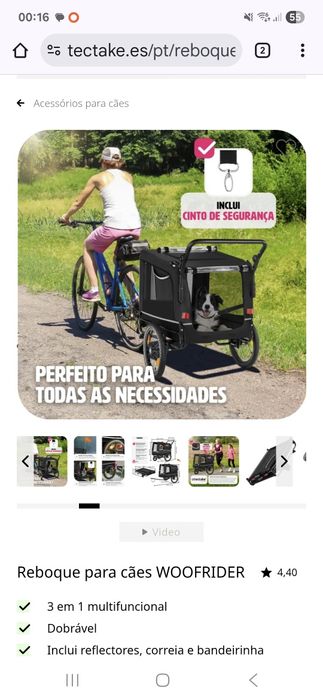 Carro Reboque para cães WOOFRIDER