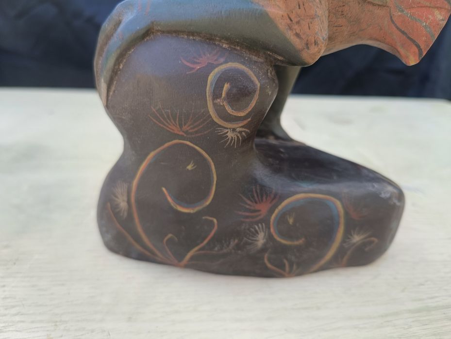 Dekoracja drewniana kura