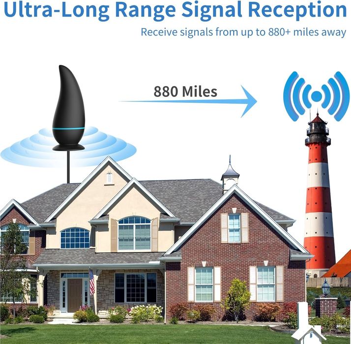 Antena Wewnętrzna 5G Do Telewizji Cyfrowej HD