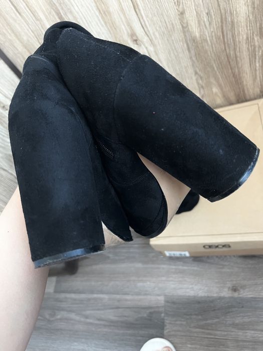 Ботфорты ASOS замшевые