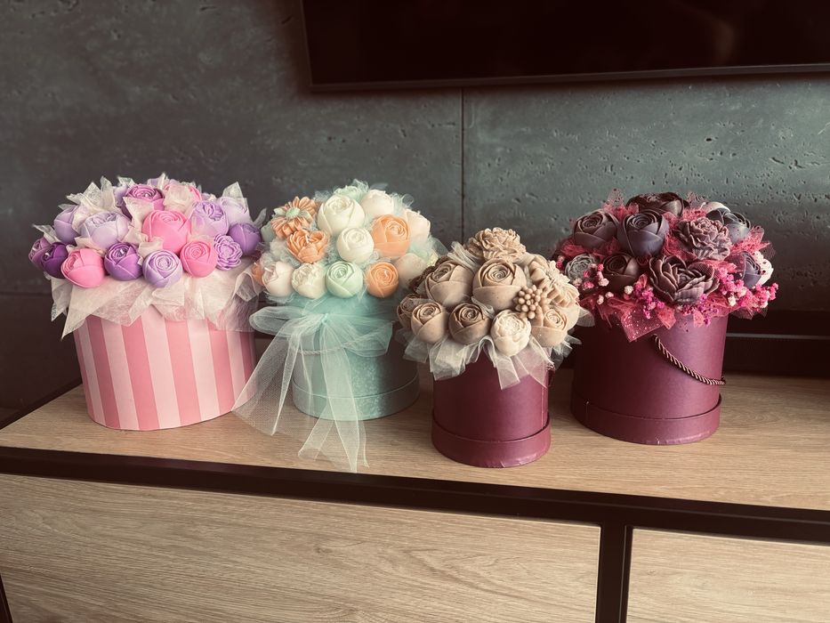 Box boxy kwiaty sojowe