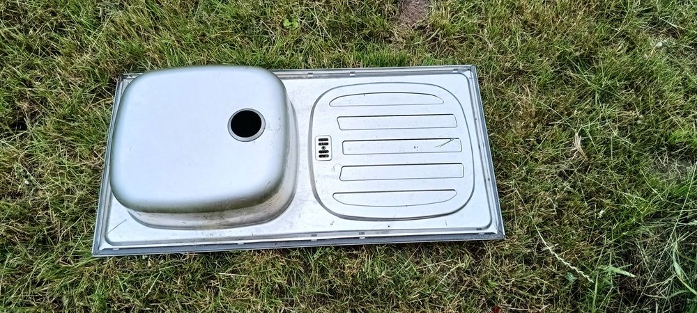 Zlewozmywak nierdzewny 43,5 x 86 cm