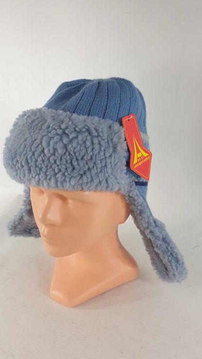 AGAT zimowa czapka   USZATKA 38 cm 24 MIESIĄCE