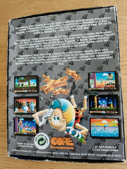 Gra DOODLEBUG AMIGA rzadka kompletna testowana!