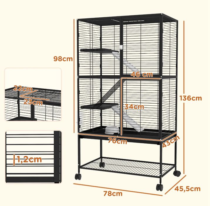 Gaiola para Furões - PORTES GRÁTIS