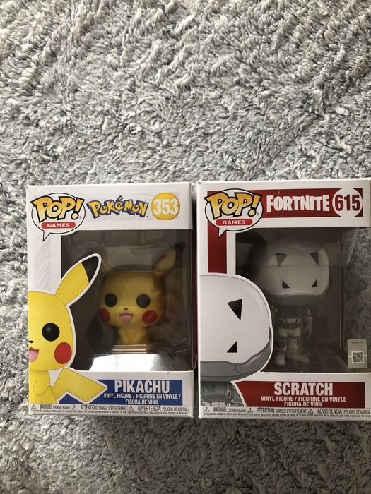 Funkos Pop de Fortnite e Pokemon