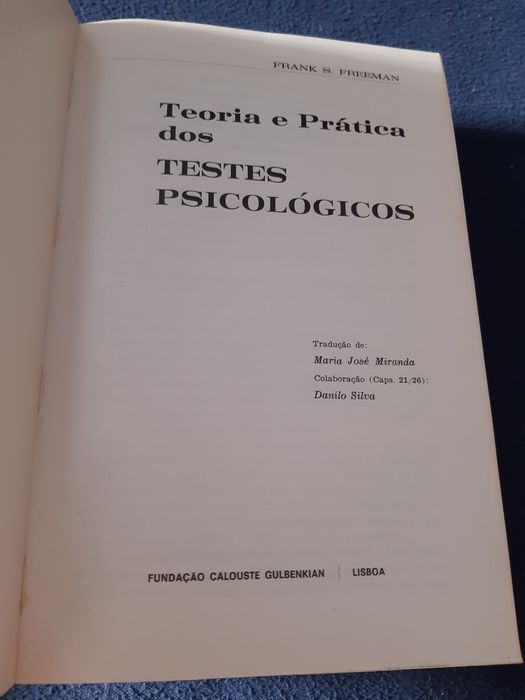 Teoria e Prática dos TESTES PSICOLÓGICOS