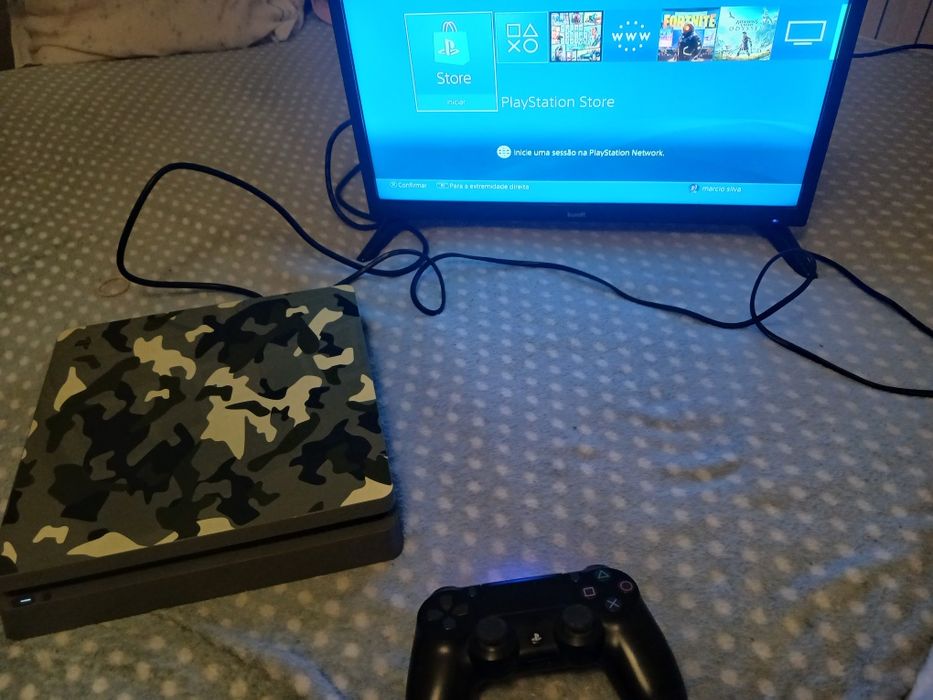 Ps4 edicão limitada cod wwii camuflada 1TB