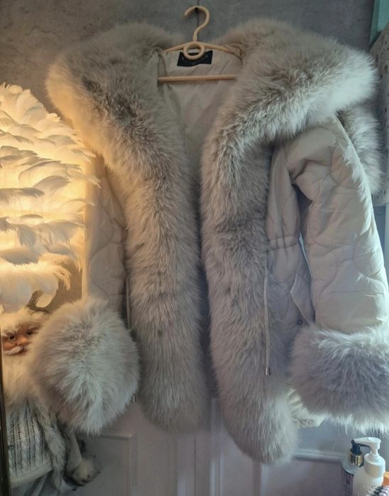 Kurtka beż unikat r. S