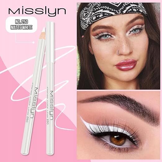 misslyn kredka do makijażu oczu biała nie rozmazująca się intensywna