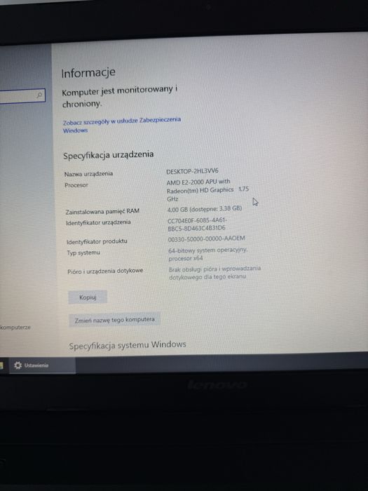 Laptop Lenovo B575e - sprawny, z ładowarką - szybka sprzedaż