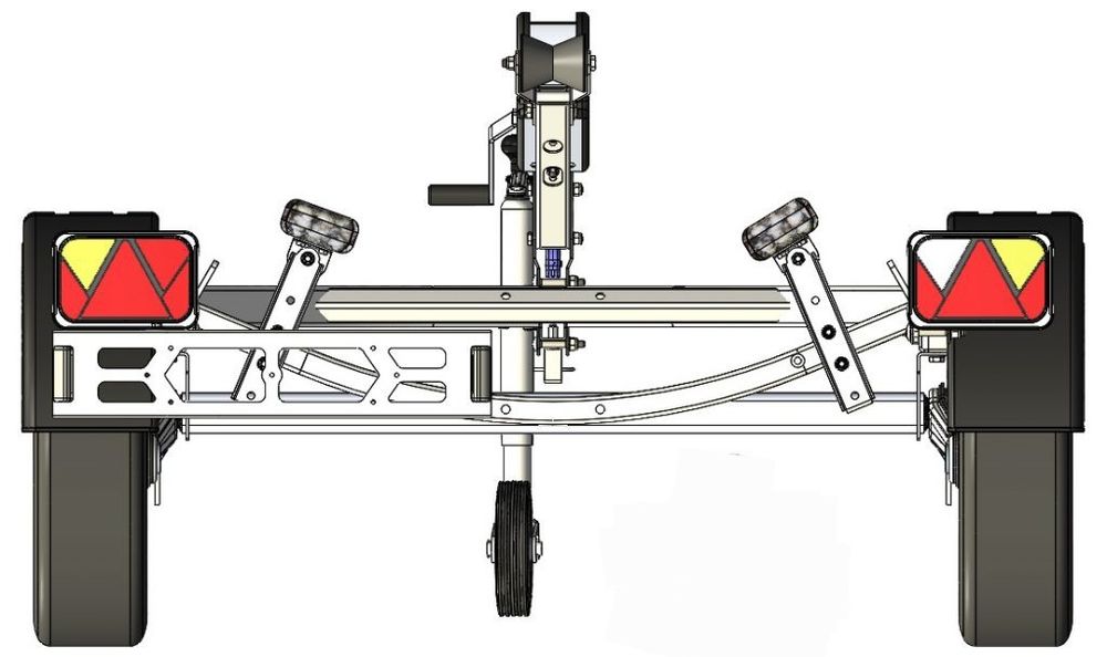 Przyczepa podłodziowa Lorries PP75-4816  wsporniki płozy Sea Doo Spark
