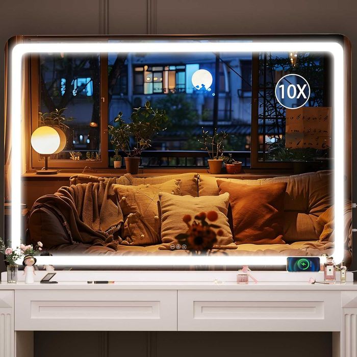 Nowe lustro LED / 120 x 75 cm / kosmetyczne / Hasipu / dotykowe / R335!