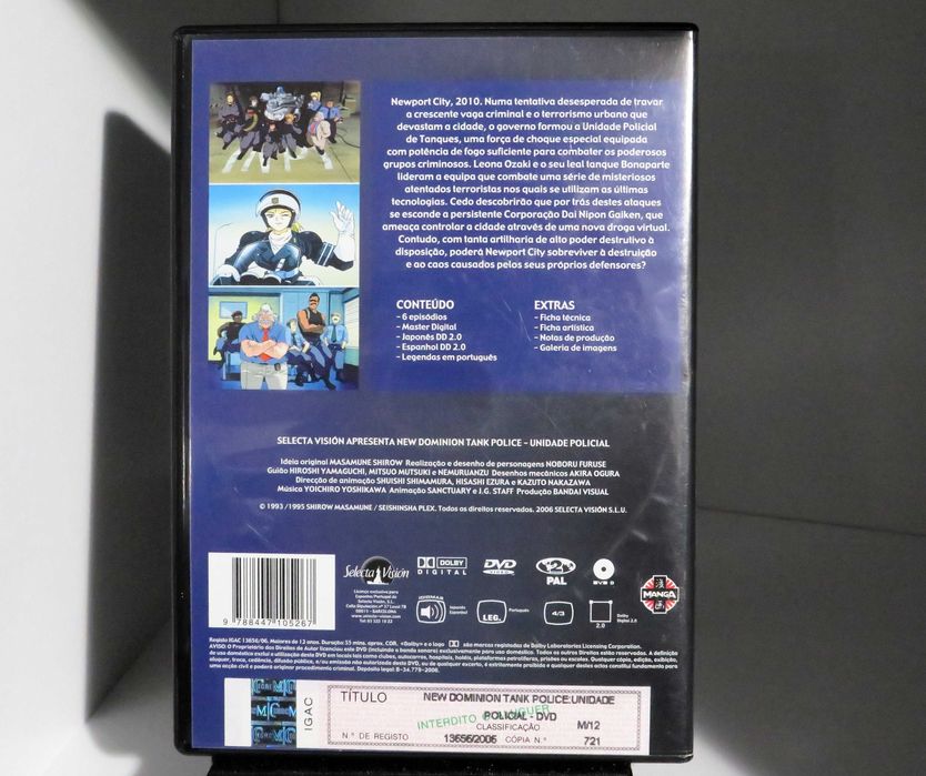 Masamune Shirow's New Dominion Tank Police - Anime - Serie Completa