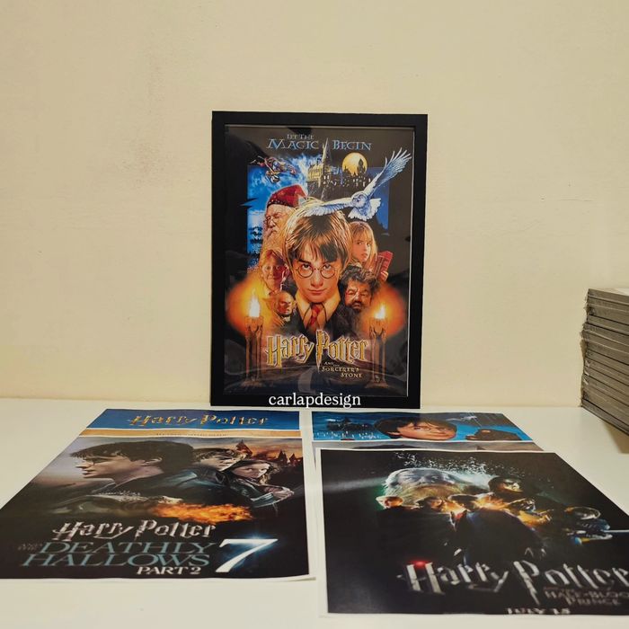 Harry Potter Filmes - Autografos Signed Frame Poster