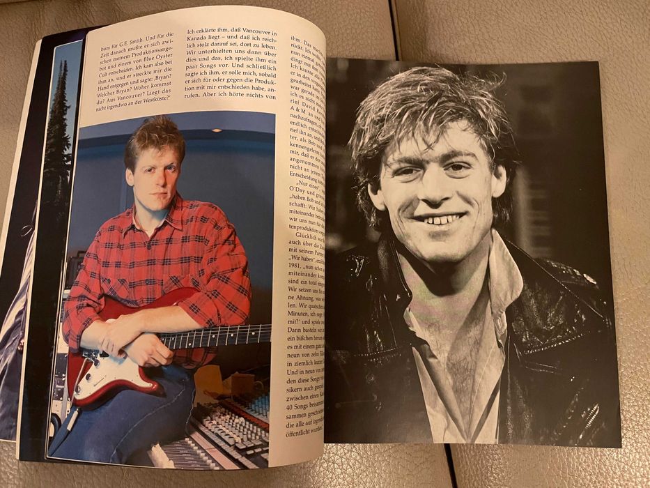 Livro Bryan Adams em alemão