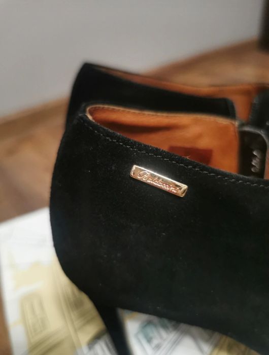 Botki damskie welur Baldaccini
