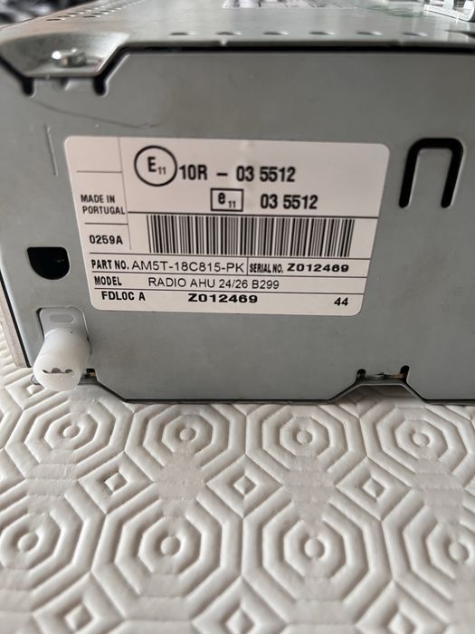 Rádio para carro Ford Fiesta VI