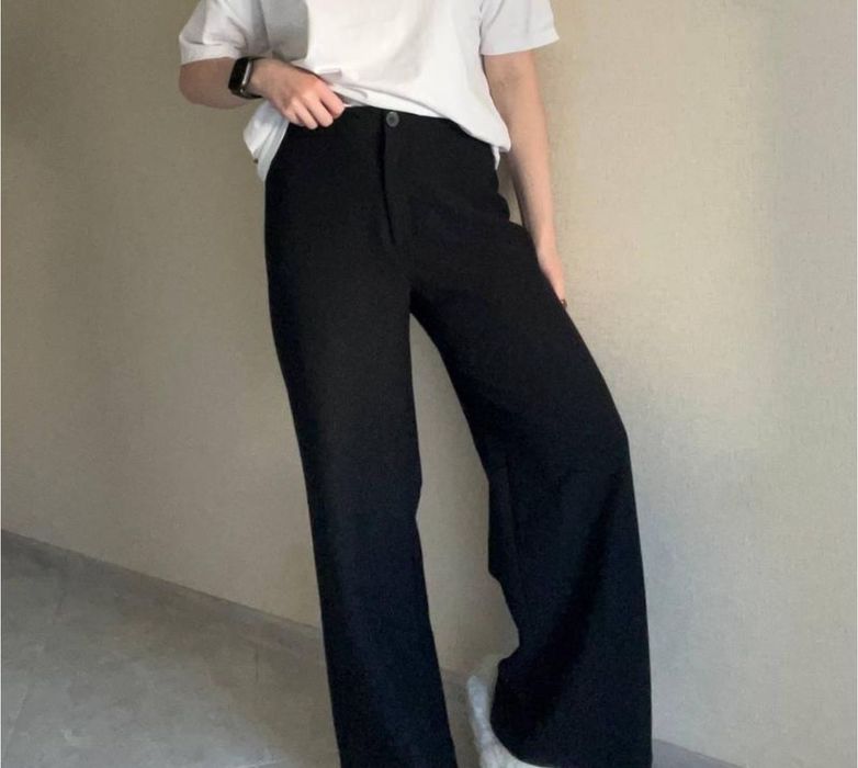 Прямі чорні класичні штани