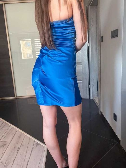 Sukienka chabrowa Pretty Women, mini, M (38)