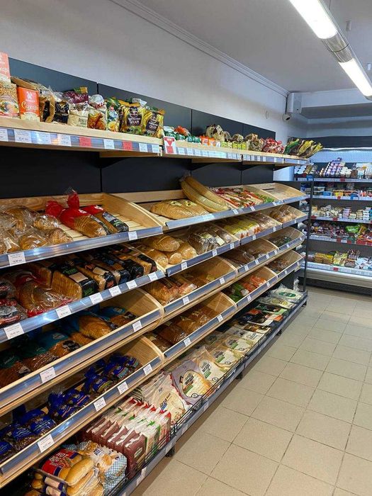 Полички, стелажі, касові зони для магазинів. Гранти на торгове обладн.