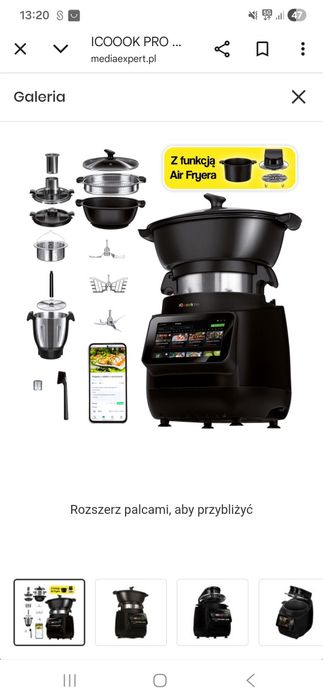 Wielofunkcyjny robot Icoook Pro z funkcją Air Fryera