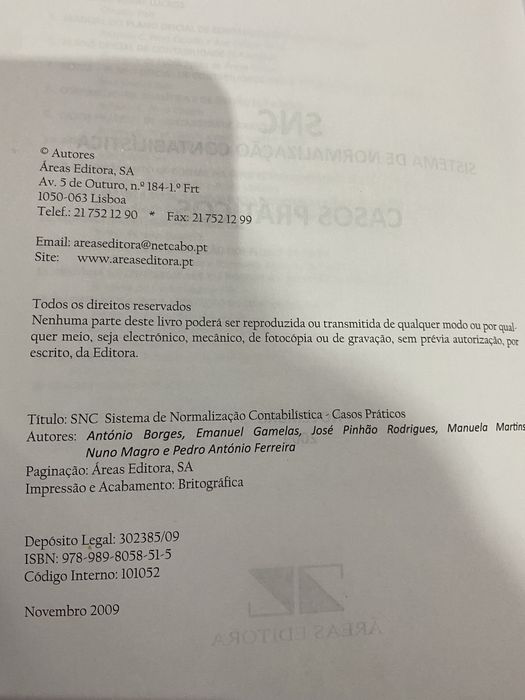 SNC sistema de normalização contabilistica