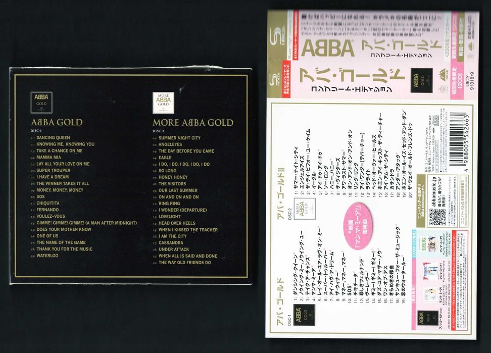 japońskie wydanie w formacie 2xSHMCD ABBA Gold Complete Edition Box