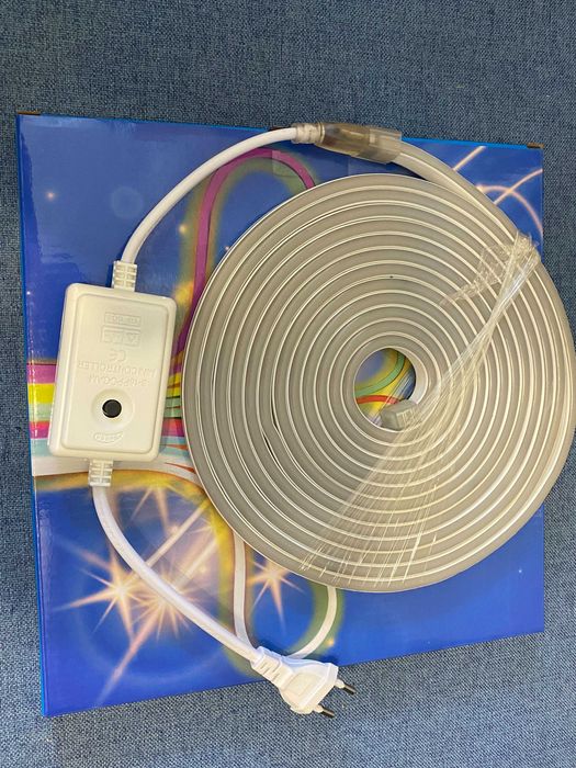 Светодиодная неоновая лента 12 в- 220В 4 м 16 режимов подсветки: 400 ...