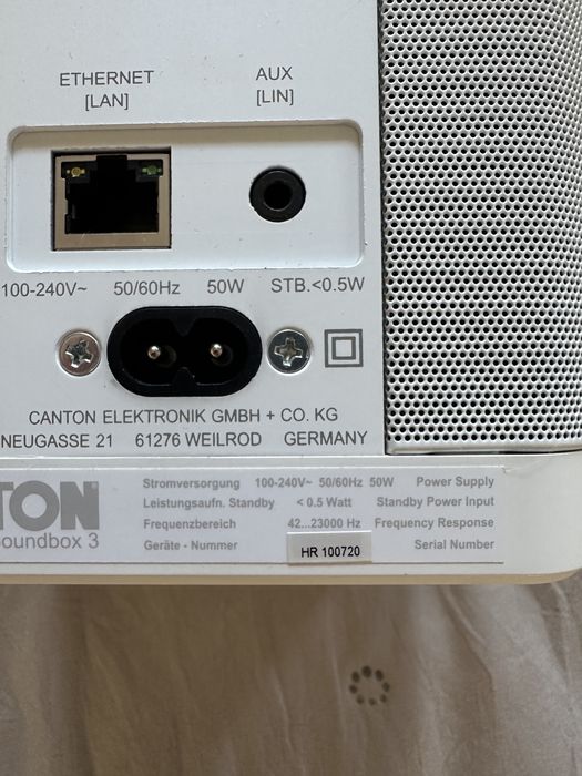 Canton Smart Soundbox 3 White – Wi-Fi / Bluetooth – sprawny