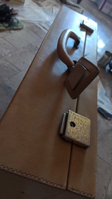 Mala de viagem Vintage em pele sintética