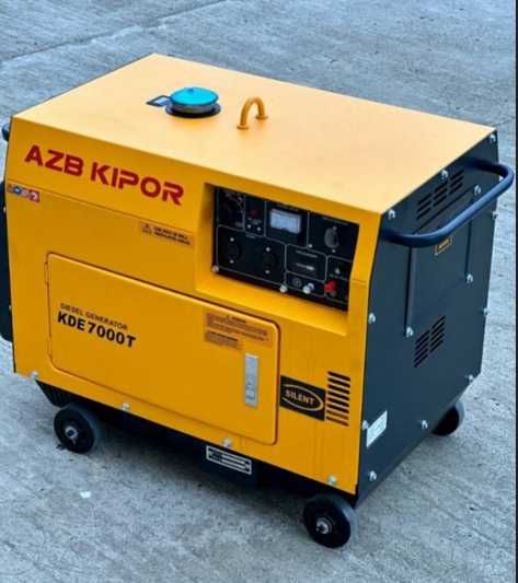 генератор дизельний Кipor 7000T у кожусі якісний тихий мідна обмотка