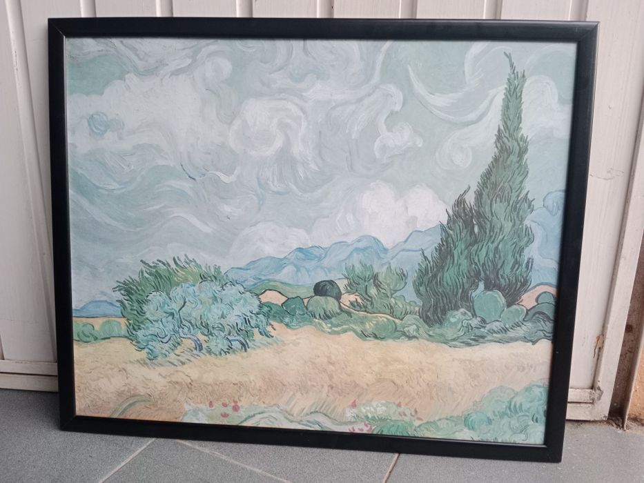 Quadro imitação Van Gogh em bom estado