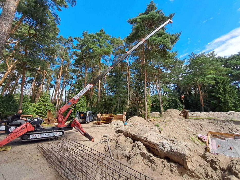 Wynajem mini żuraw UNIC URW-376 z operatorem