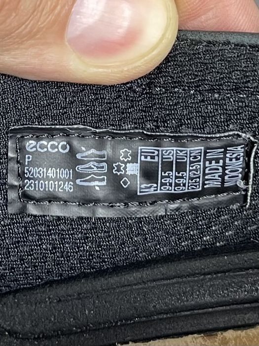 Ecco S-lite кроссовки туфли 43 размер кожаные черные оригинал