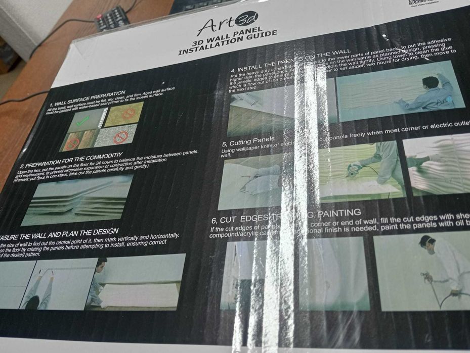 33 Painéis de Parede 3D Art3d | 30x30 cm | Cobre 2,97 m²