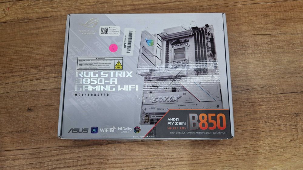 Płyta główna Asus ROG STRIX B850-A GAMING WIFI box gwarancja nr 535202