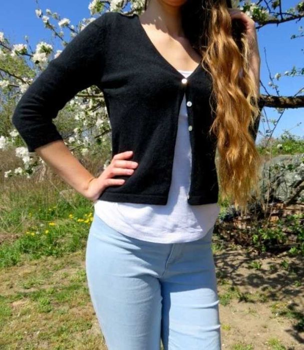 Kardigan czarny George sweter S narzutka sweterek