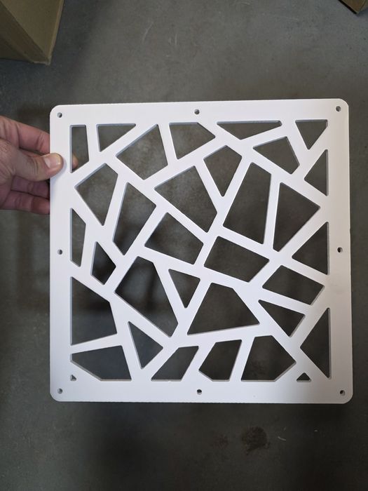 Wisząca ścianka działowa, ekran wiszący,białe panele wiszące 29x29cm