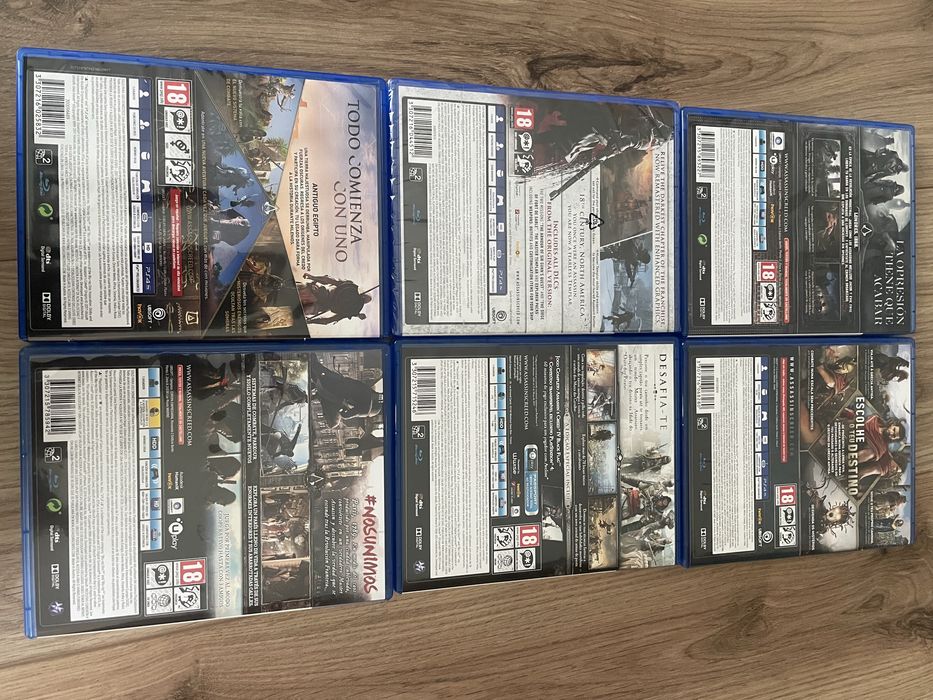 Vendo lote 6 jogos ps4