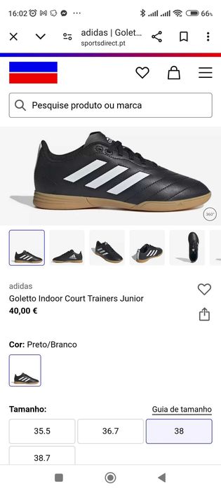 Sapatilhas Adidas Golleto Indoor 38