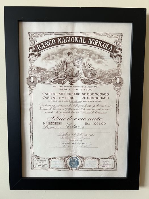 Titulo de uma acção