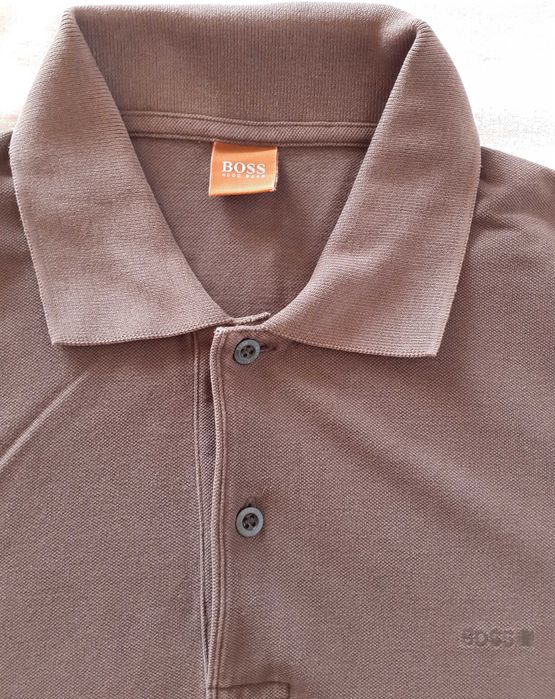 Polo castanho Hugo Boss