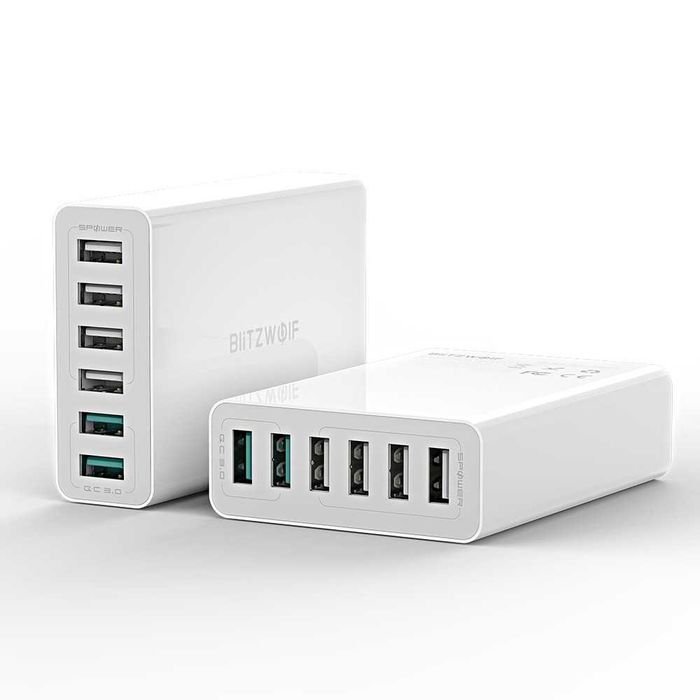 Carregador Rápido OC3.0 BlitzWolf - 6-Ports High Speed