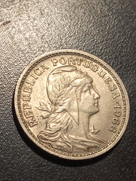 50 centavos - Republica Portuguesa - Portugal 1966 - Alpaca - Soberba